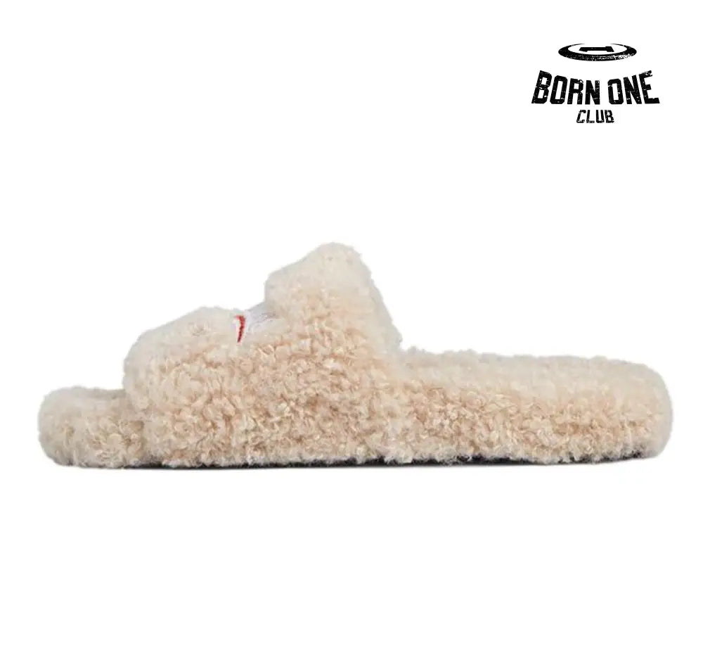 Furry Slide Beige