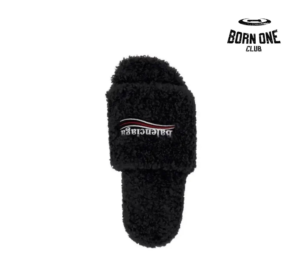 Furry Slide Black