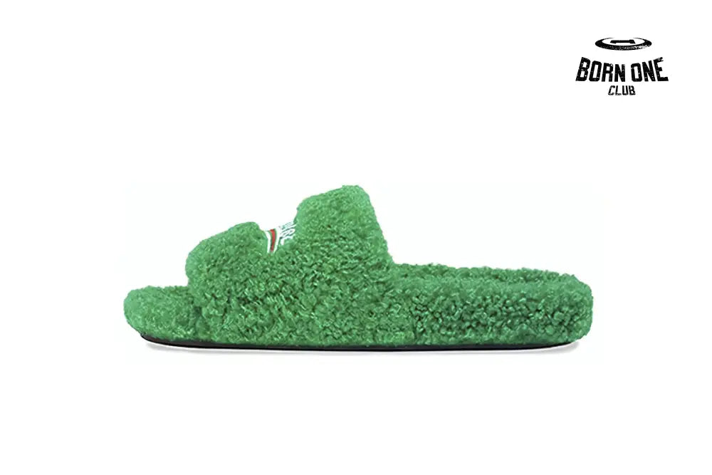 Furry Slide Green