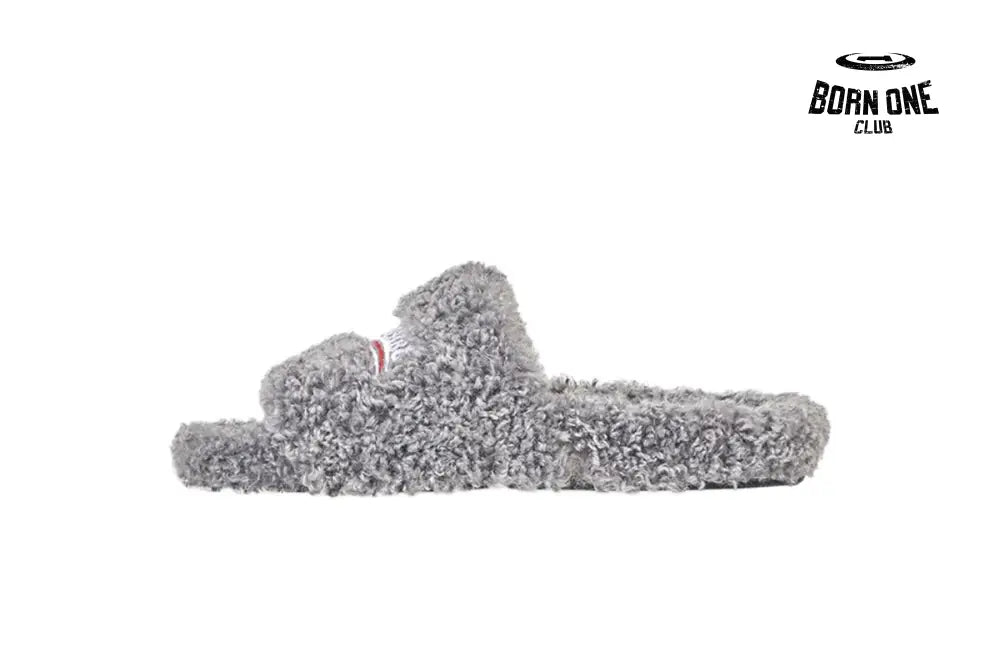 Furry Slide Grey