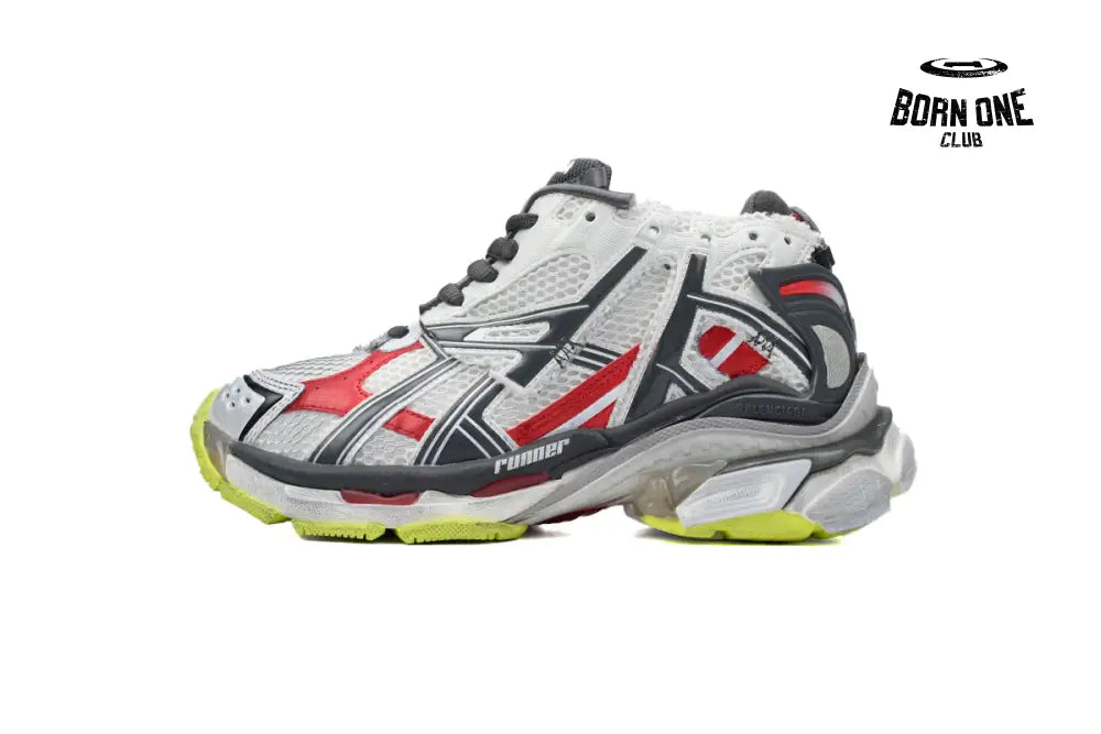 Runner White Black and Red