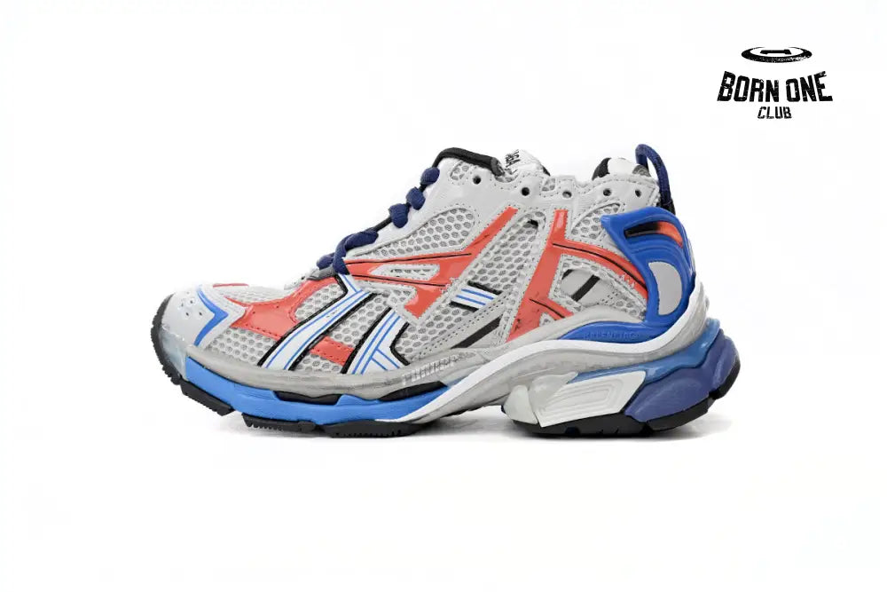 Runner White Blue Orange