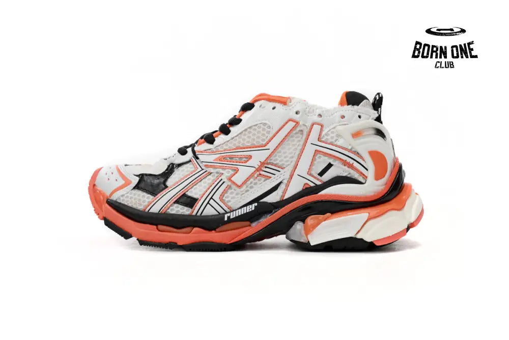 Runner White Orange Black