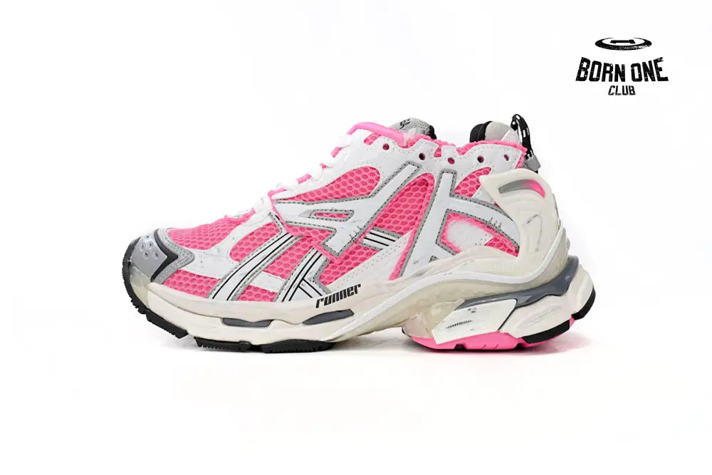 Runner White Red Powder