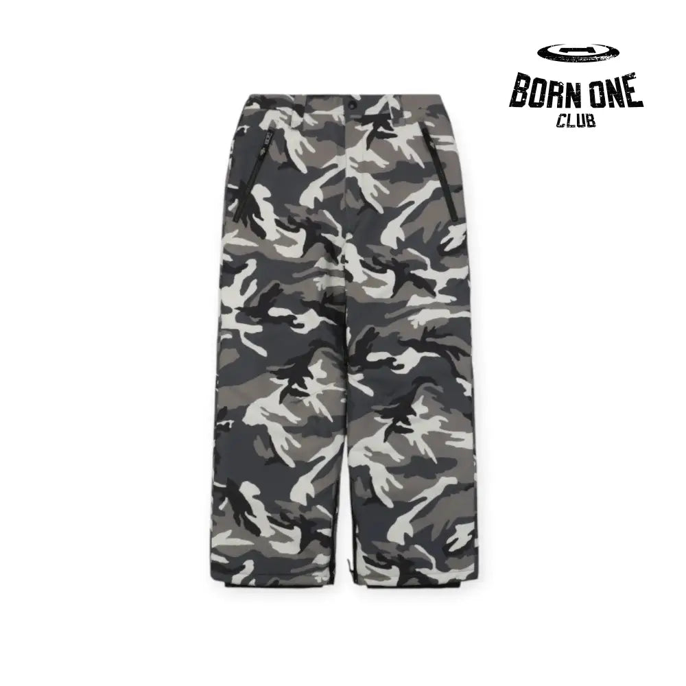 Ski Straight Grey Camo Pants