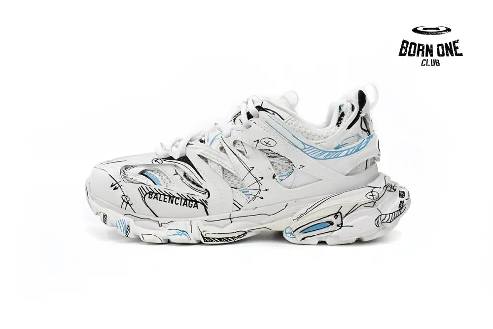 Track. Black Graffiti Art