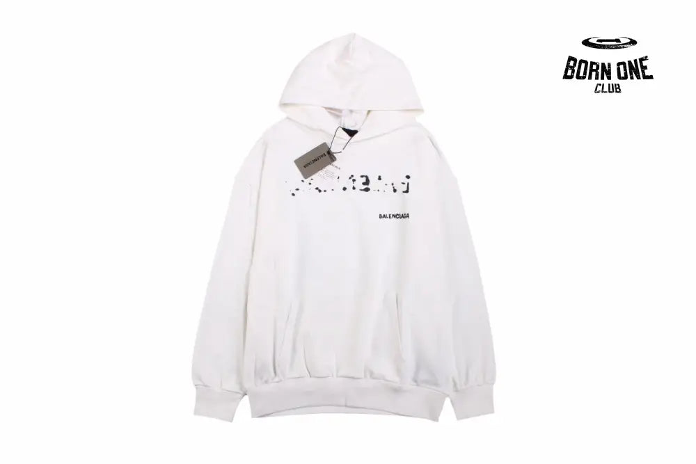 White Logo Hoodie Hoodie