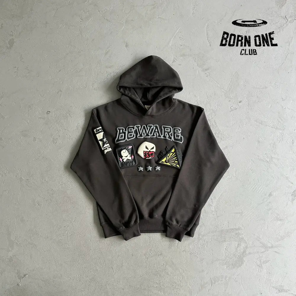 Beware Soot Black Set Hoodie