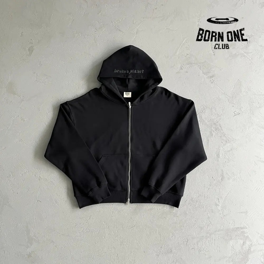 Double Zip Basic Cardigan Hoodie