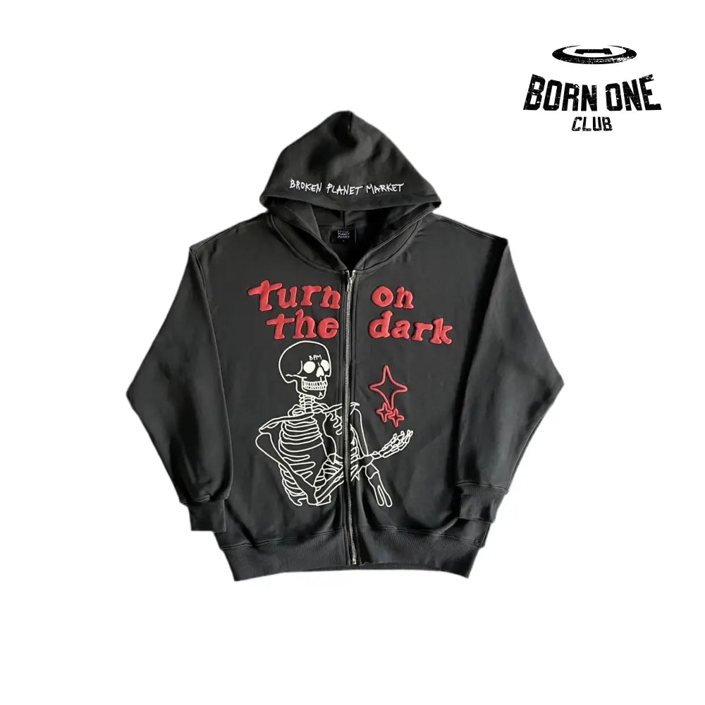 Skeleton Zip-Up Hoodie