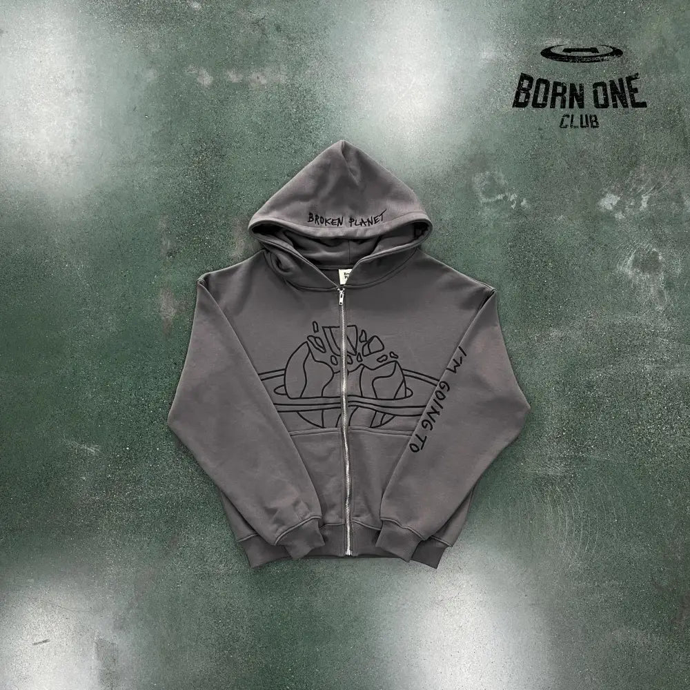 Planet Zip-Up Hoodie