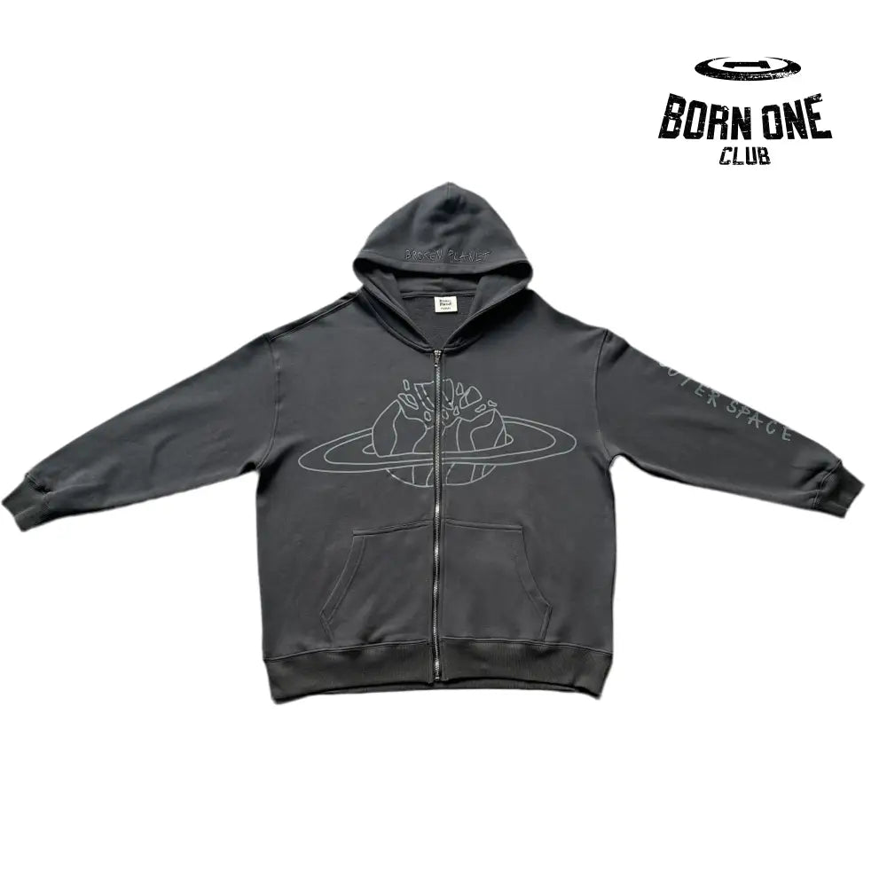 Planet Zip-Up Zip-UpGrey