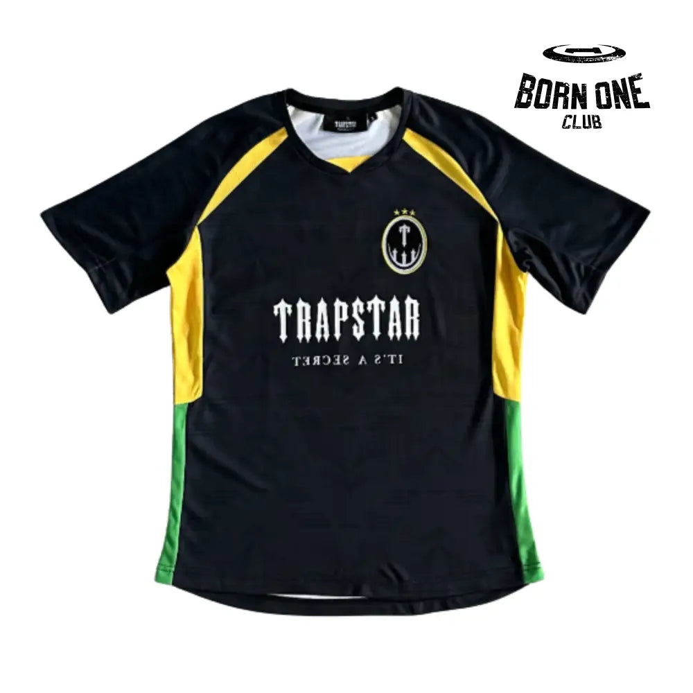 T-Shirt Football Black & Yellow & Green
