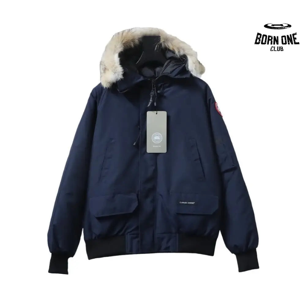 Chilliwack Bomber Jacket Short Down Jacket PBI Dark Blue
