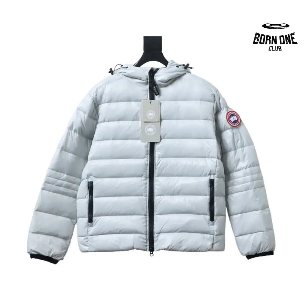 Crofton Slim-Fit Recycled Nylon-Ripstop Hooded Down Jacket White