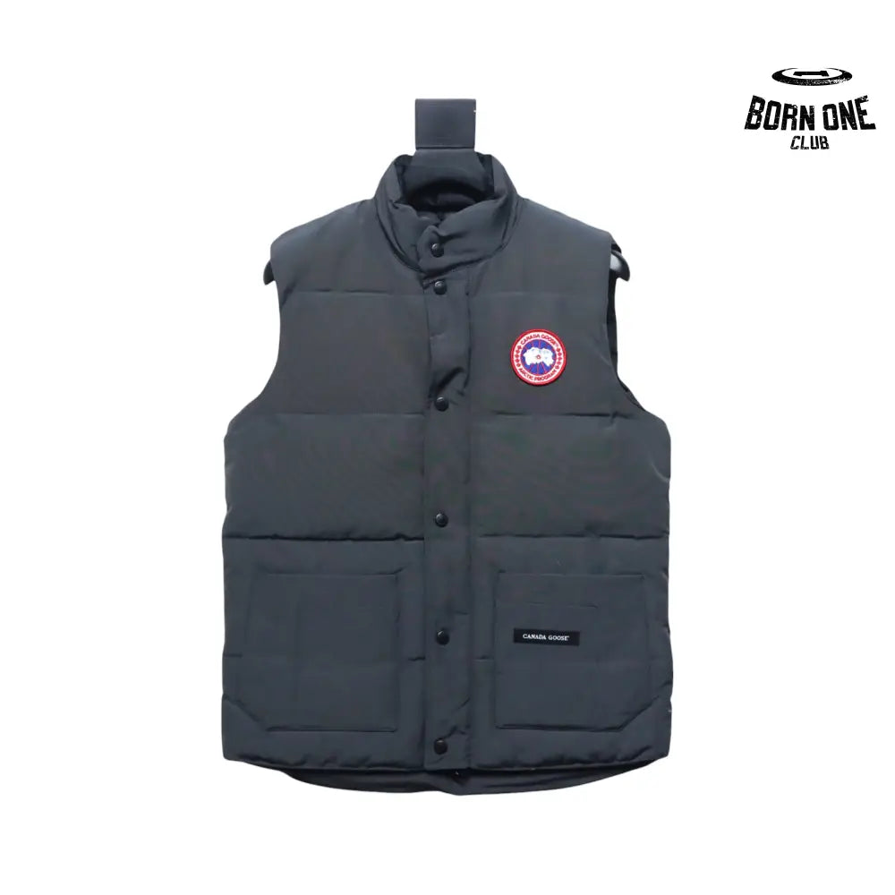 Freestyle Crew Vest Dark Grey Red Logo