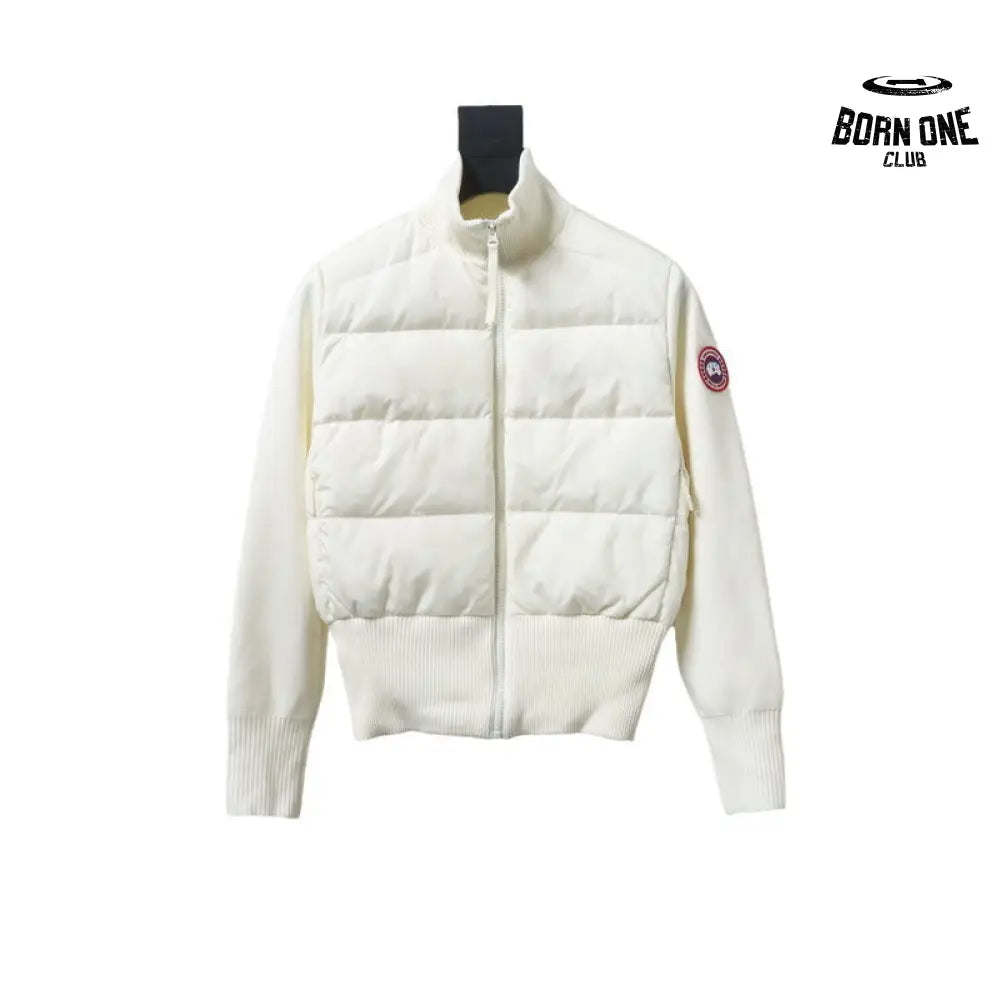 Hybridge Quilted Knit Jacket White