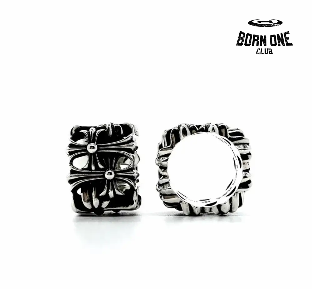 Cemetery Square Ring Sterling Silver