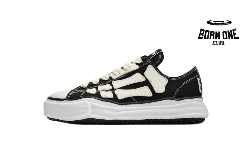 Maison Alabaster x MMY Bones Skel-Top Low Black AMFOSR1076-001