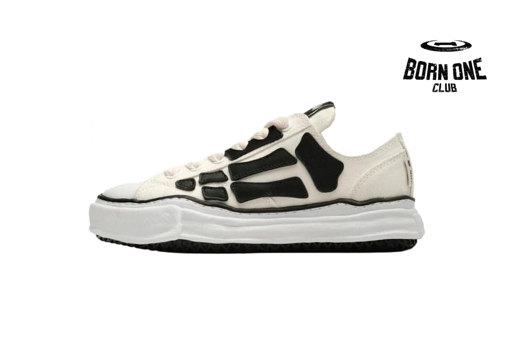 Maison Mihara Yasuhiro Alabaster x MMY Bones Skel-Top Low Off White