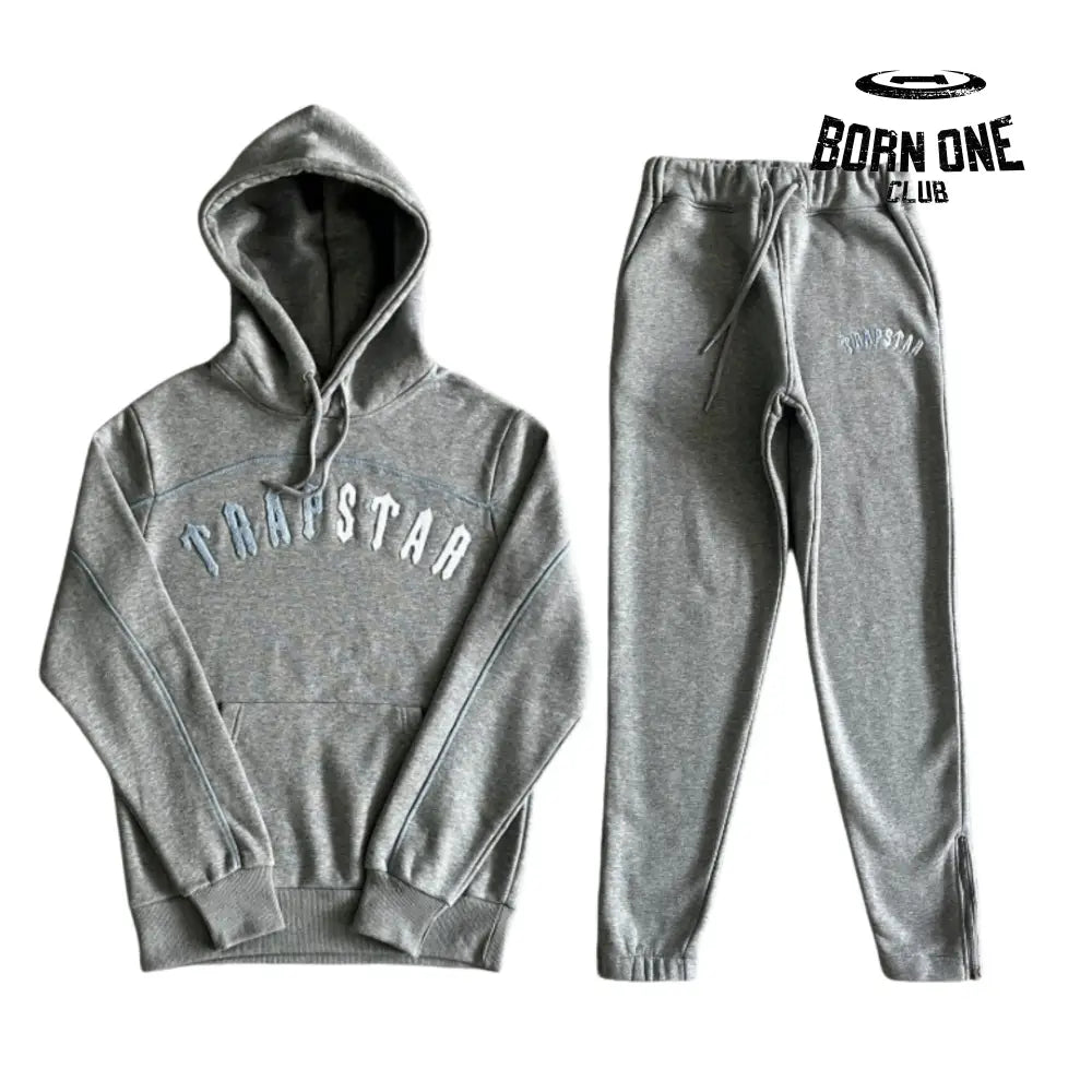 Set Chenille Aech Gray & Blue & White