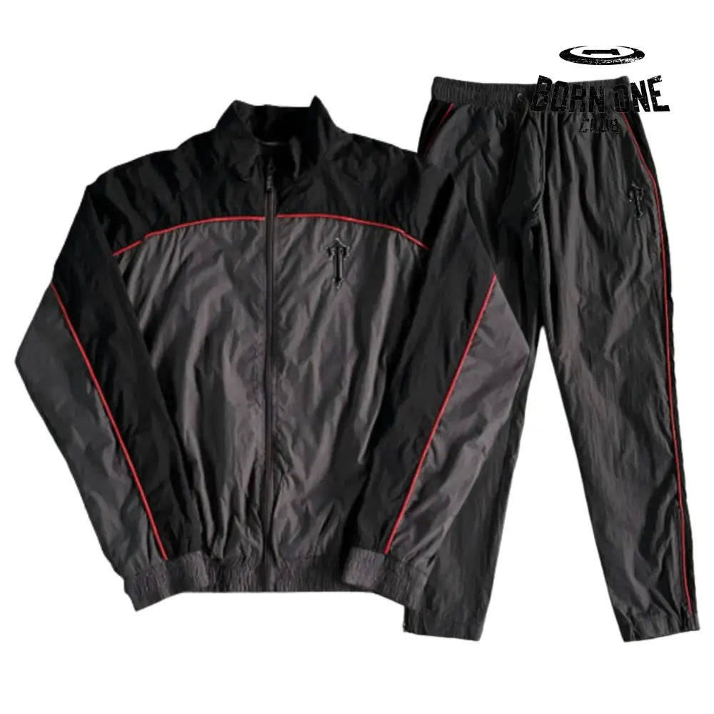 Set Irongate Shellsuit Black & Red