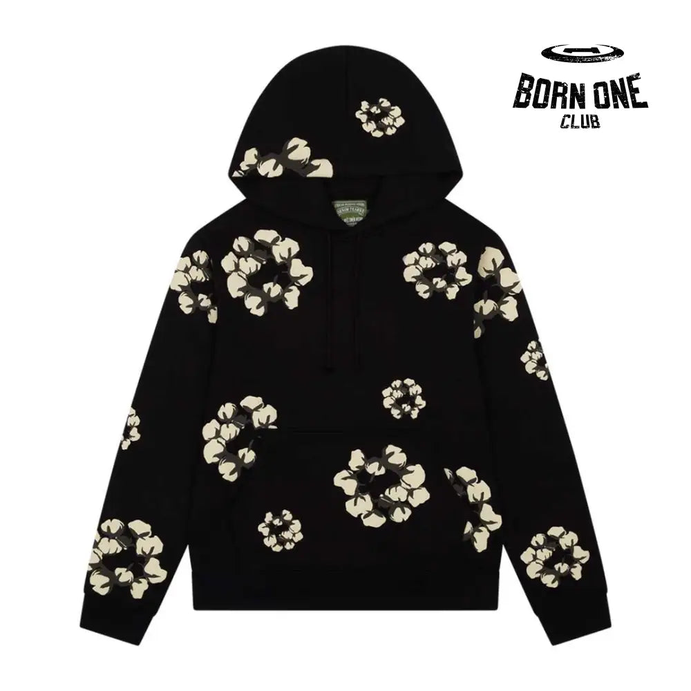 Cactus Tears Wreath Hoodie Black Hoodie