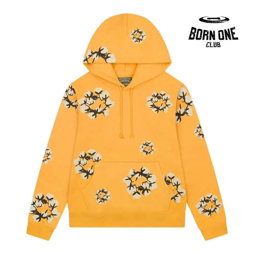 Cactus Tears Wreath Hoodie Yellow Hoodie