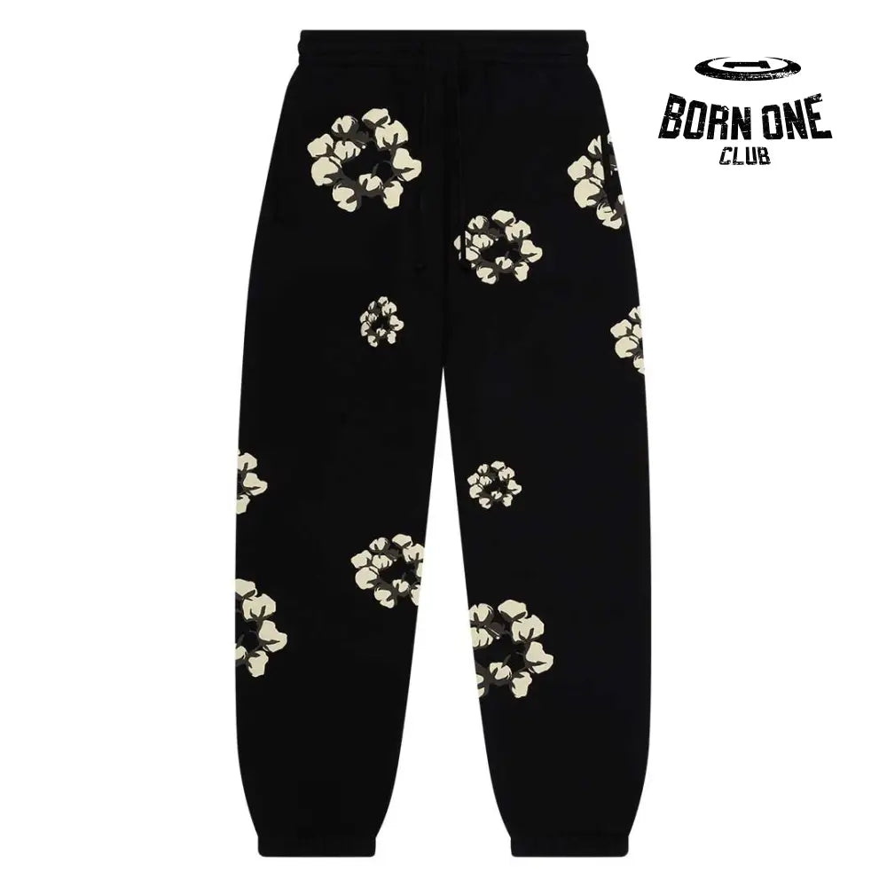 The Cotton Wreath Black Pants Hoodie