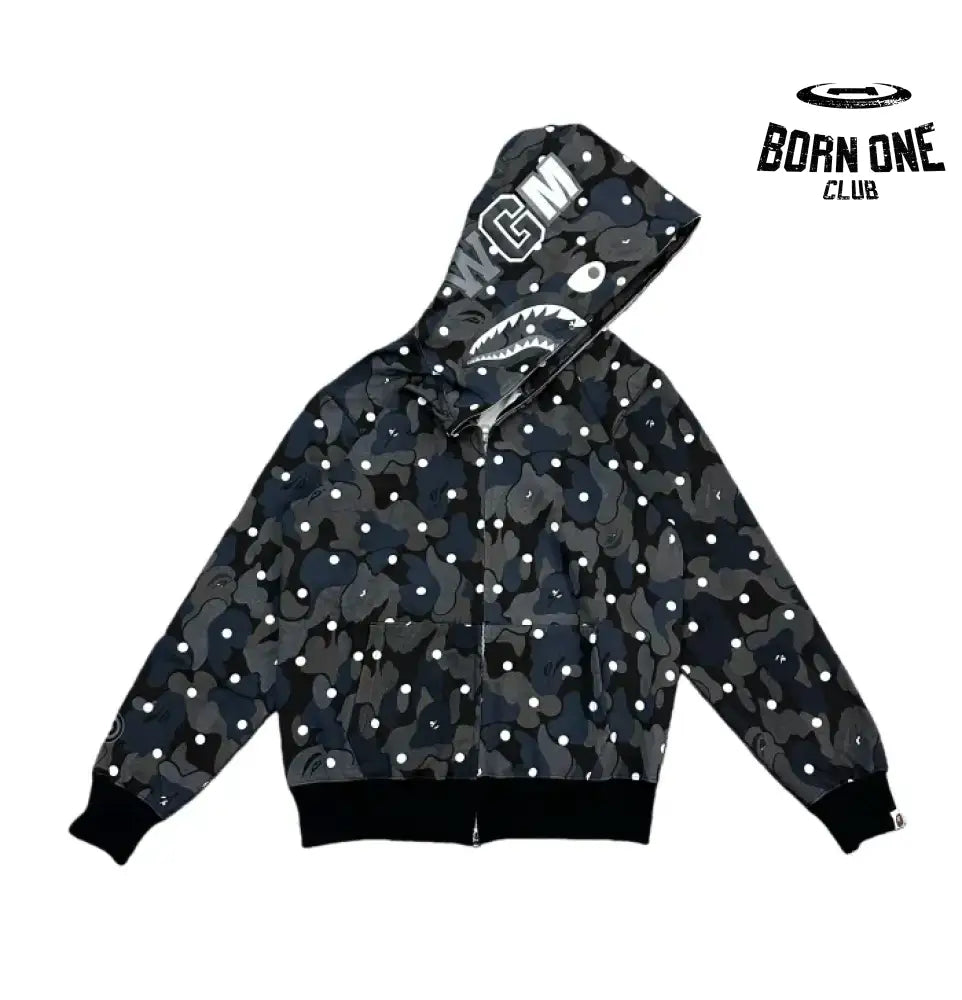 Bape Shark Polka Dot Zip-Up