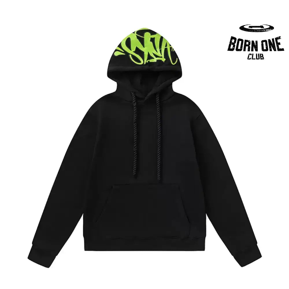 World Hoodie Black Green