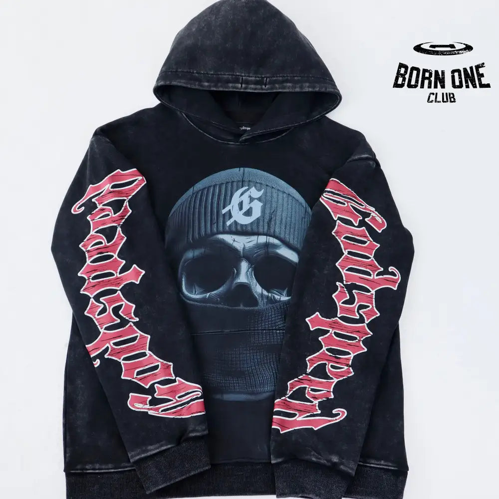 Godspeed Balaclava Szn Hoodie #5535 Washed Black
