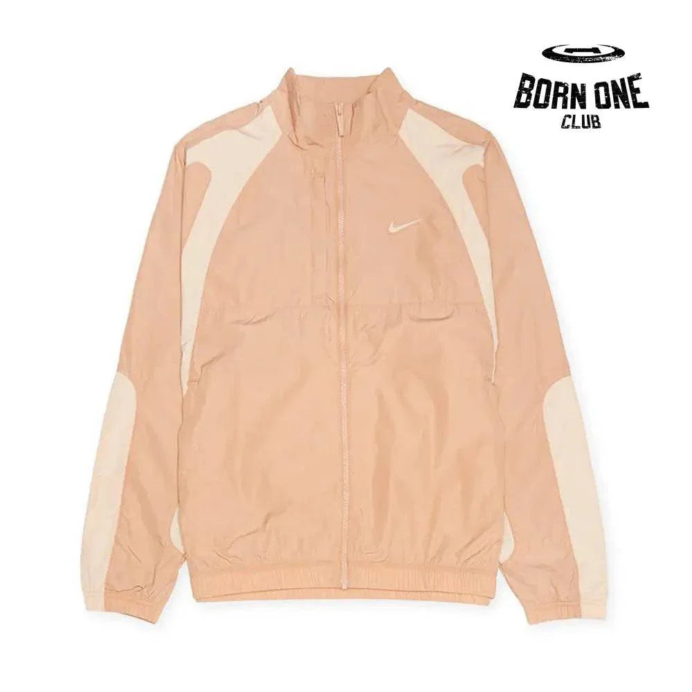 Sand Beige/Light Brown Woven Track Jacket