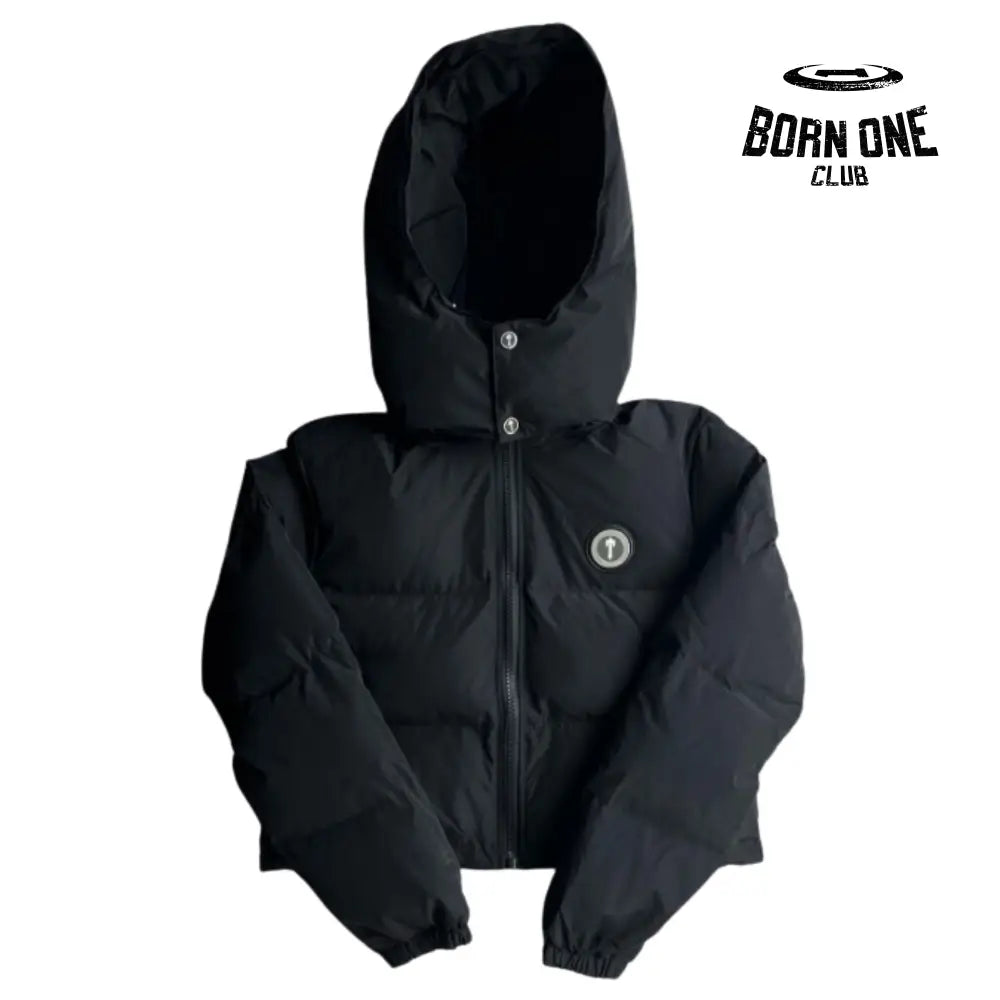 Jacket Women Irongate Detachable Hooded Puffer Black