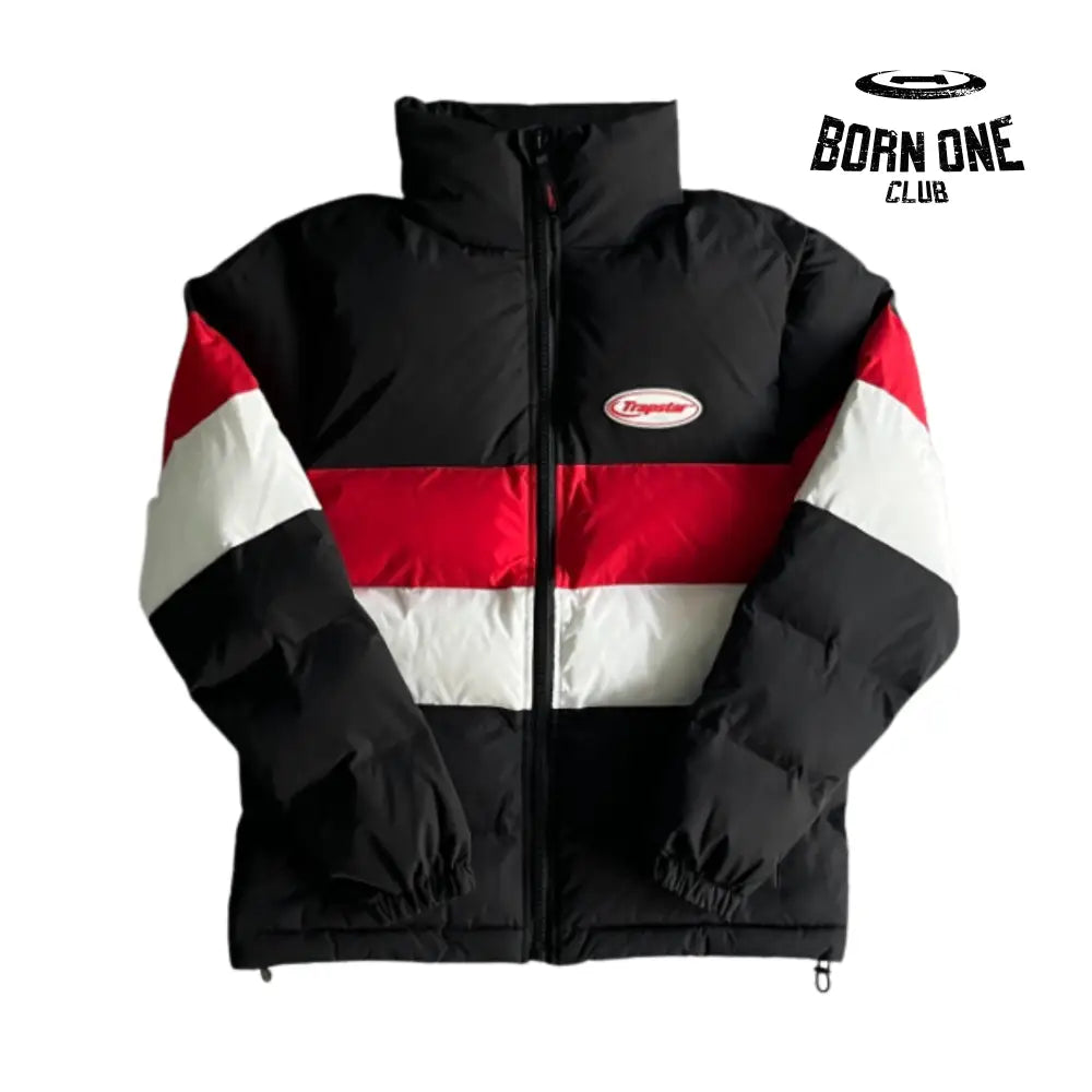 Jacket Hyperdrive Puffer Black/Red & White