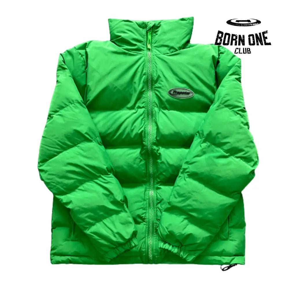 Jacket Hyperdrive Puffer Green & Black