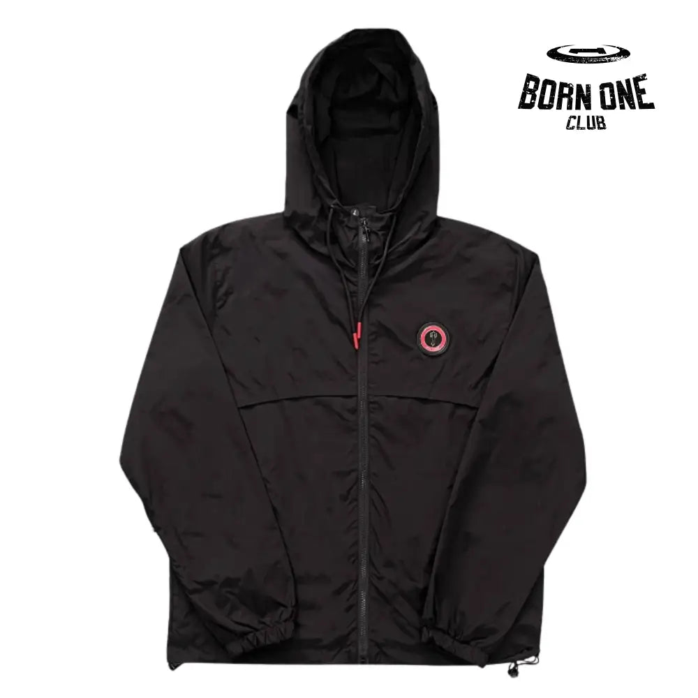Jacket Windbreaker Black Red