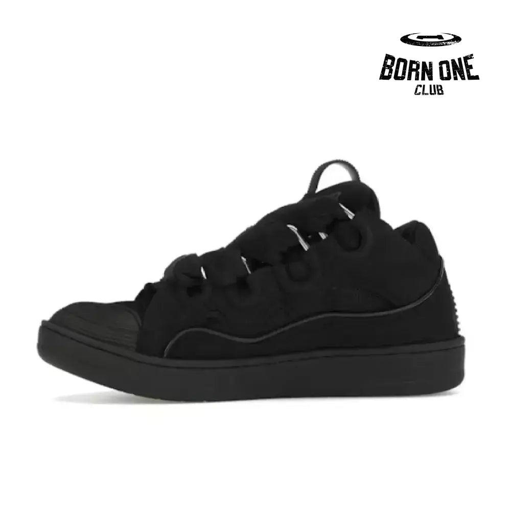 Leather Curb Triple Black
