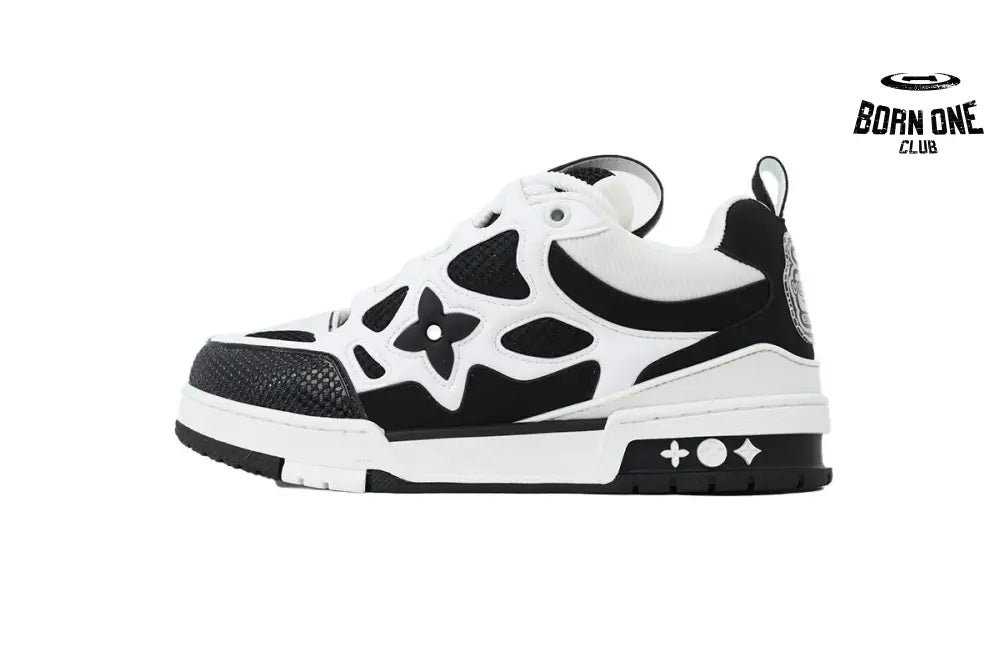 Skate Sneaker Black And White