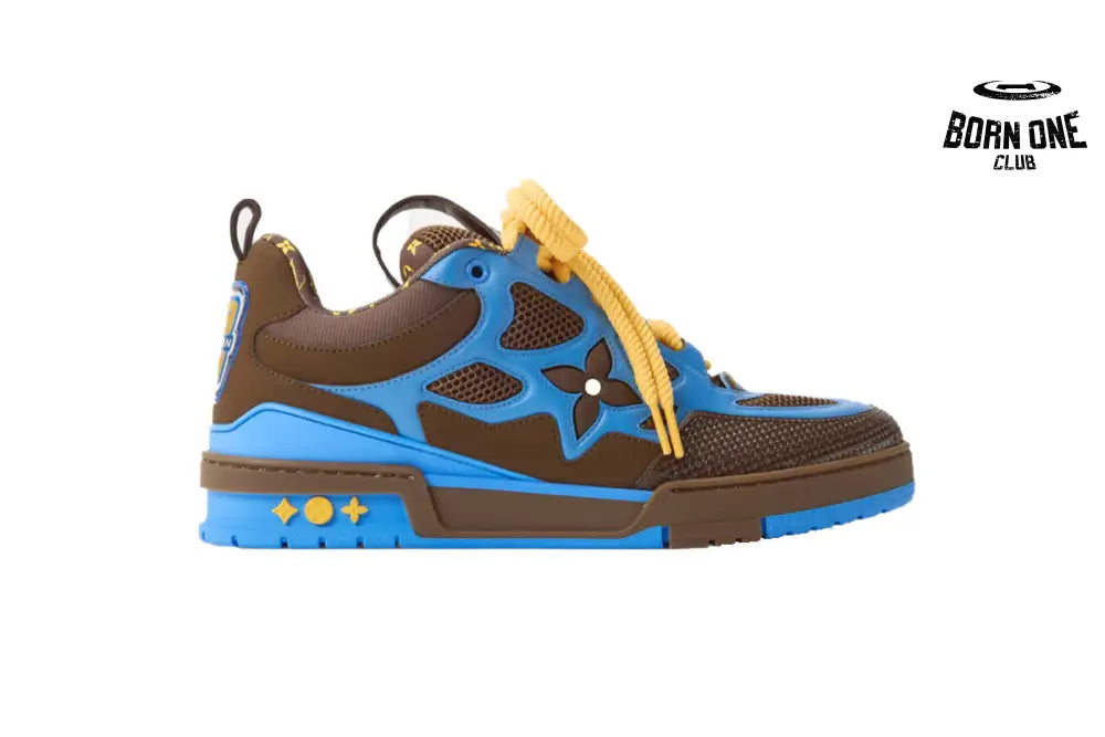 Skate Sneaker Brown Blue 1AJ640
