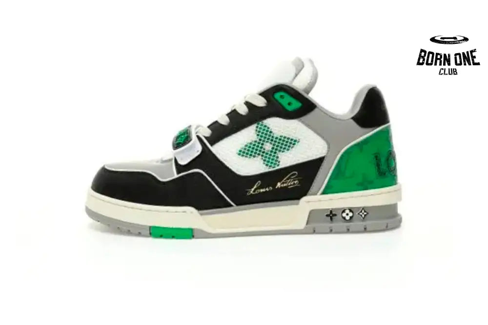 Trainer Black / Green / Grey