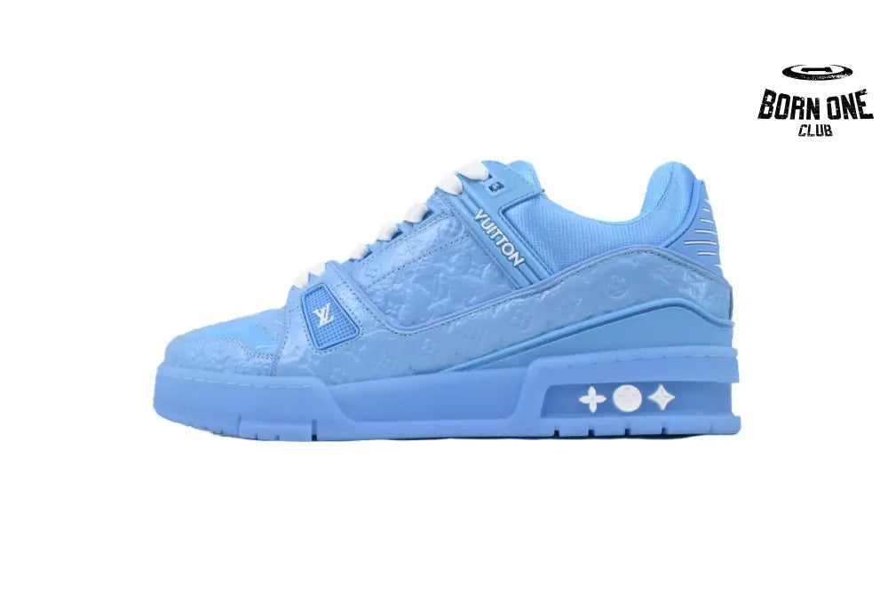 Trainer Blue Lychee Patent Leather