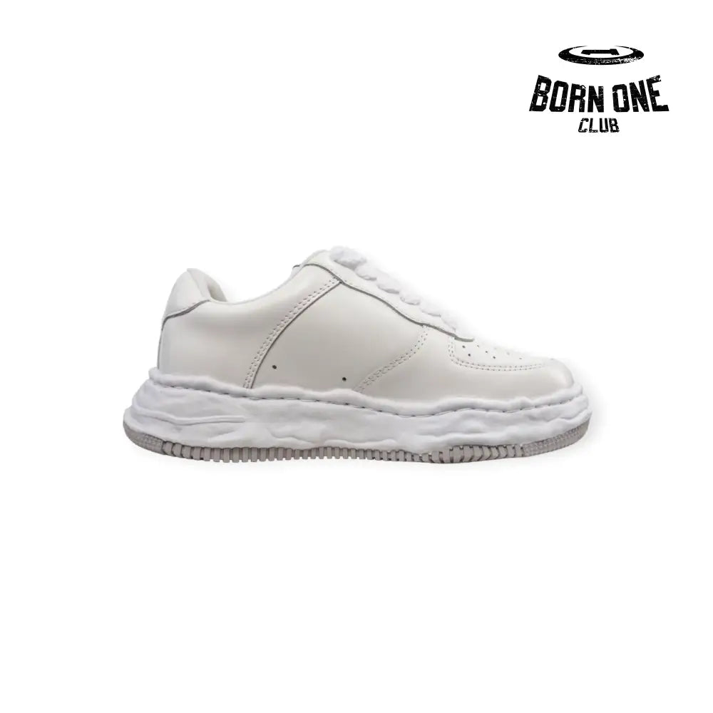 Maison Wayne Sole Leather Low-top Sneaker White