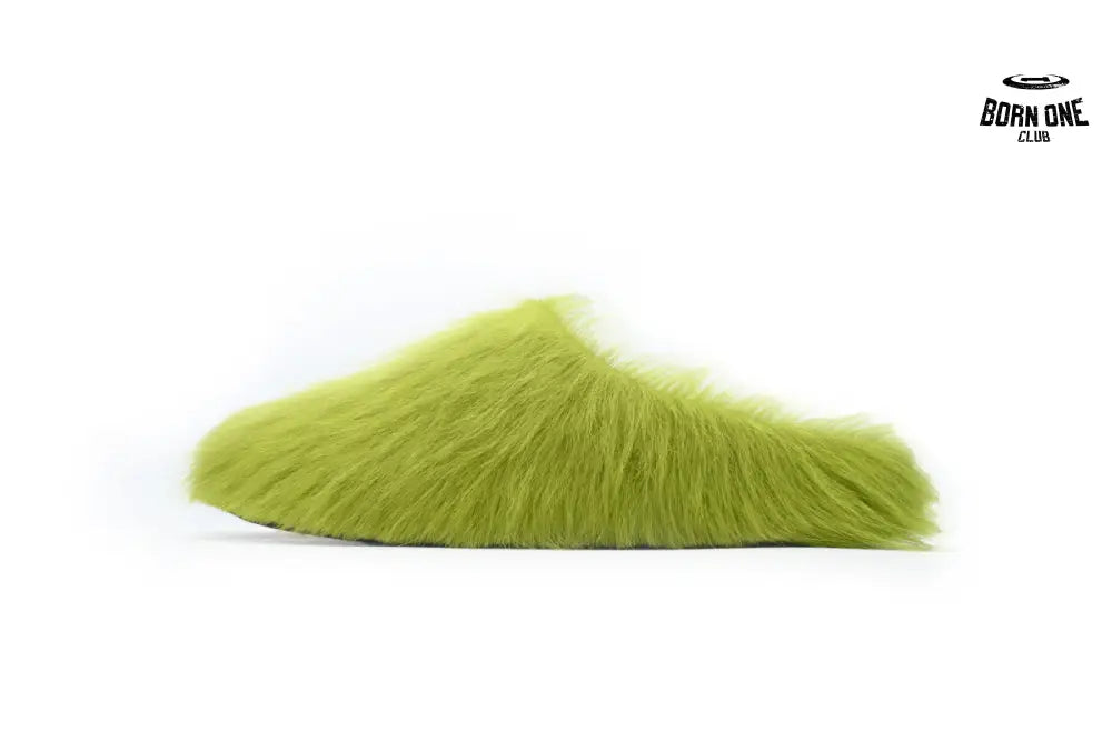 Marni Long-hair Calfskin Fussbett Sabot Green SBMR000600P412200V07