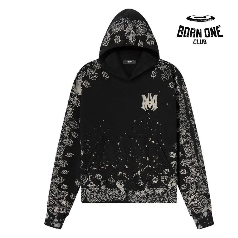 Hoodie Bandana Bleach All Over