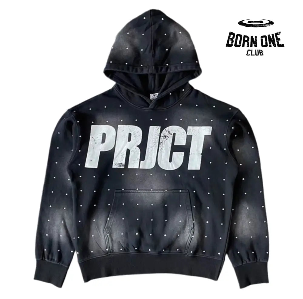 Hoodie Capri PRJCT Strass Black