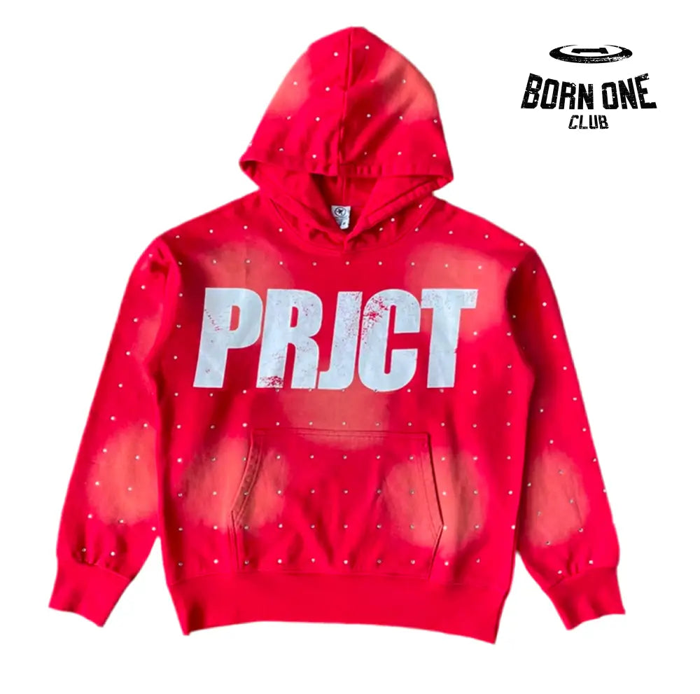 Hoodie Capri PRJCT Strass Red