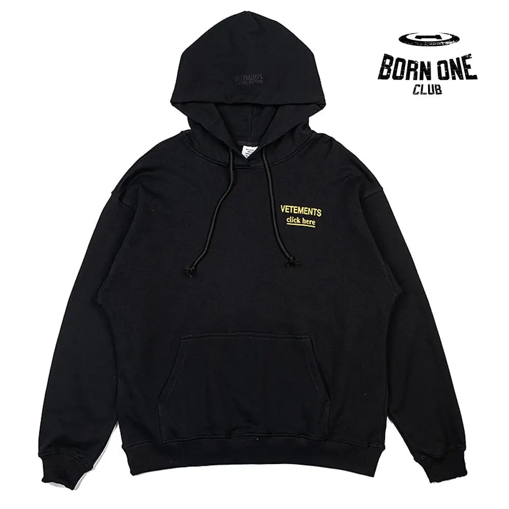 Hoodie "Click here"