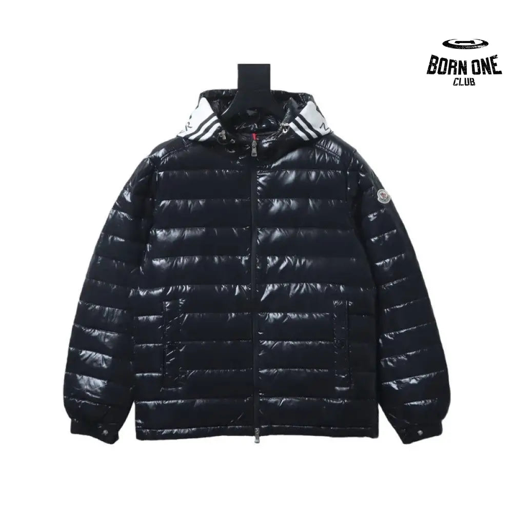 ‘Year of the Dragon Limited Edition’ Zip-Up Hooded Down Jacket in Black
