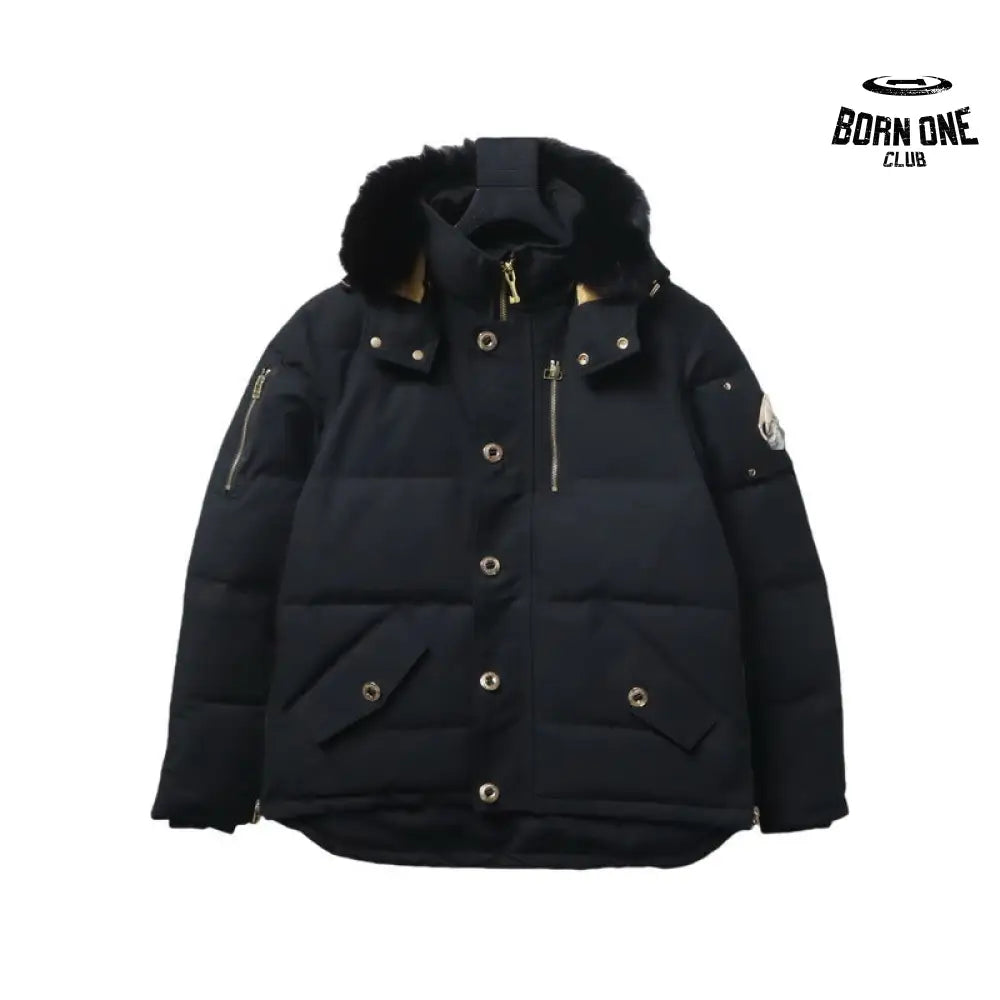 Classic Gold Scissors Down Jacket #06-Black